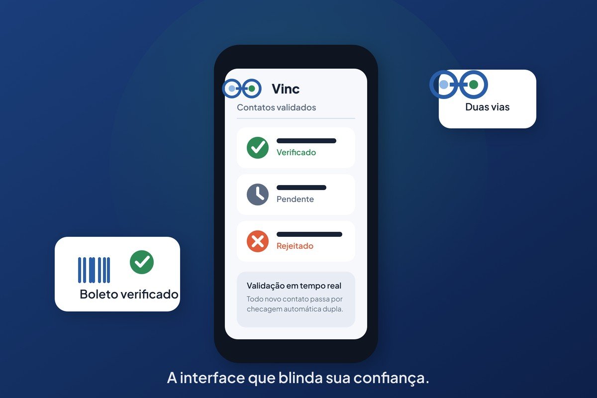 Interface do Aplicativo Vinc